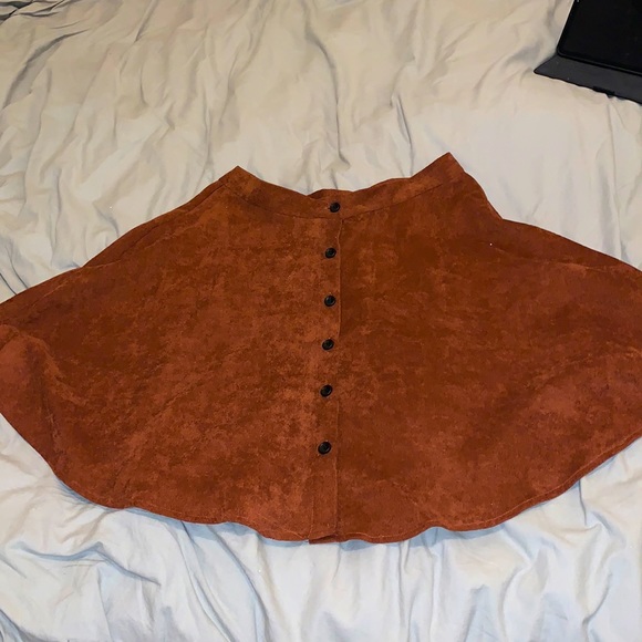 SHEIN Dresses & Skirts - *4/$20* Shein Brown Corduroy skirt w/ buttons